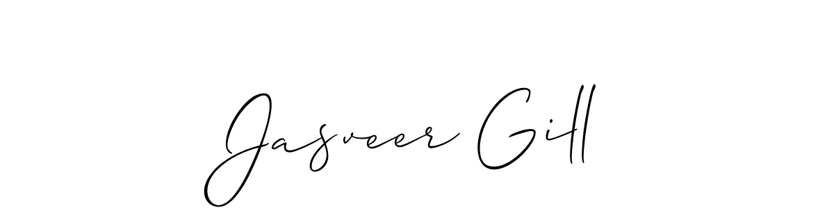 Make a short Jasveer Gill signature style. Manage your documents anywhere anytime using Allison_Script. Create and add eSignatures, submit forms, share and send files easily. Jasveer Gill signature style 2 images and pictures png