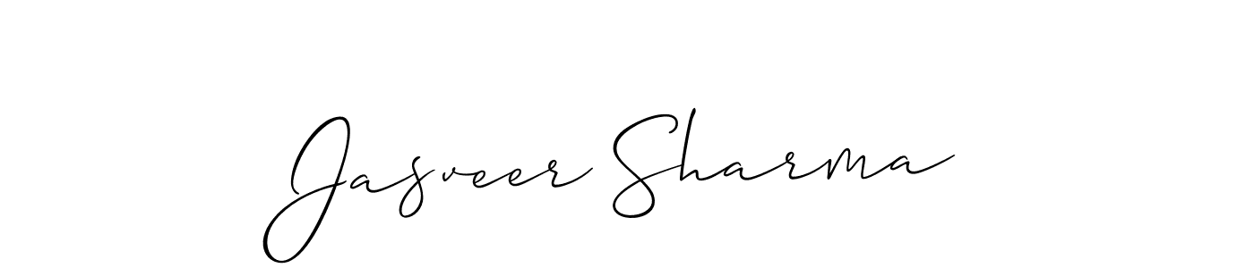 Make a short Jasveer Sharma signature style. Manage your documents anywhere anytime using Allison_Script. Create and add eSignatures, submit forms, share and send files easily. Jasveer Sharma signature style 2 images and pictures png