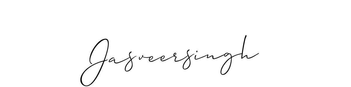 How to make Jasveersingh signature? Allison_Script is a professional autograph style. Create handwritten signature for Jasveersingh name. Jasveersingh signature style 2 images and pictures png