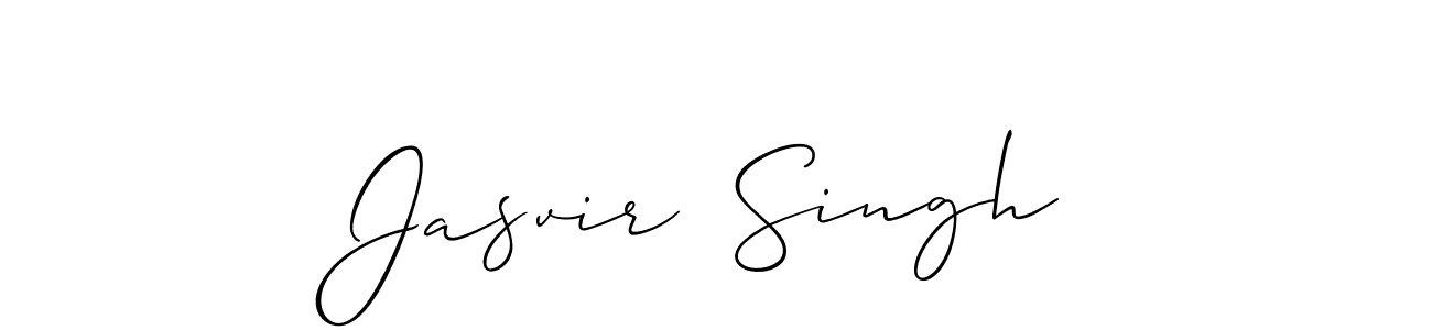 Make a beautiful signature design for name Jasvir  Singh. With this signature (Allison_Script) style, you can create a handwritten signature for free. Jasvir  Singh signature style 2 images and pictures png