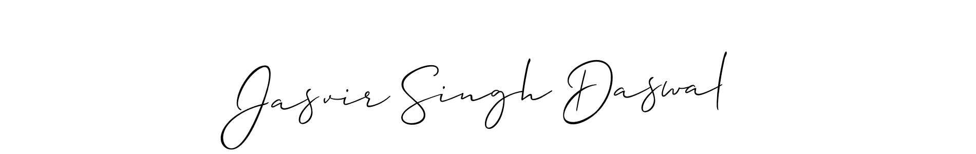 Design your own signature with our free online signature maker. With this signature software, you can create a handwritten (Allison_Script) signature for name Jasvir Singh Daswal. Jasvir Singh Daswal signature style 2 images and pictures png