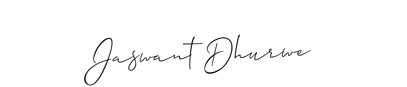 How to make Jaswant Dhurwe name signature. Use Allison_Script style for creating short signs online. This is the latest handwritten sign. Jaswant Dhurwe signature style 2 images and pictures png