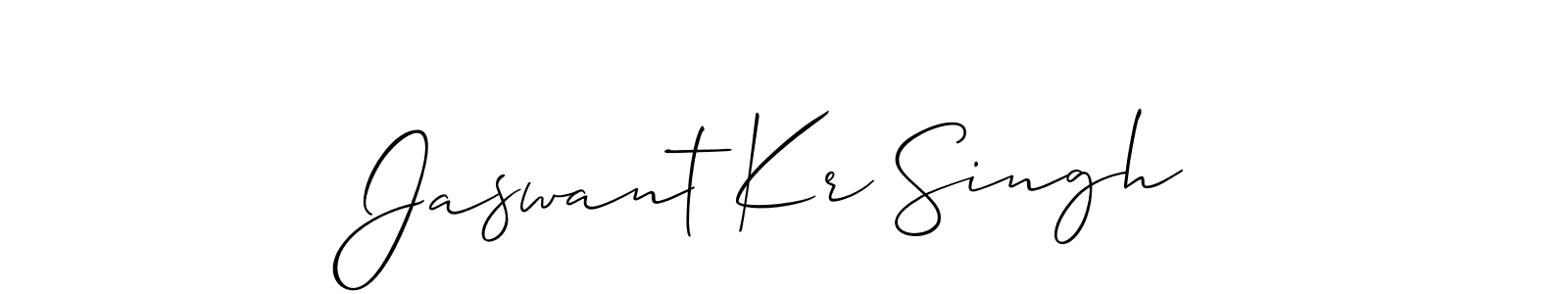 Use a signature maker to create a handwritten signature online. With this signature software, you can design (Allison_Script) your own signature for name Jaswant Kr Singh. Jaswant Kr Singh signature style 2 images and pictures png