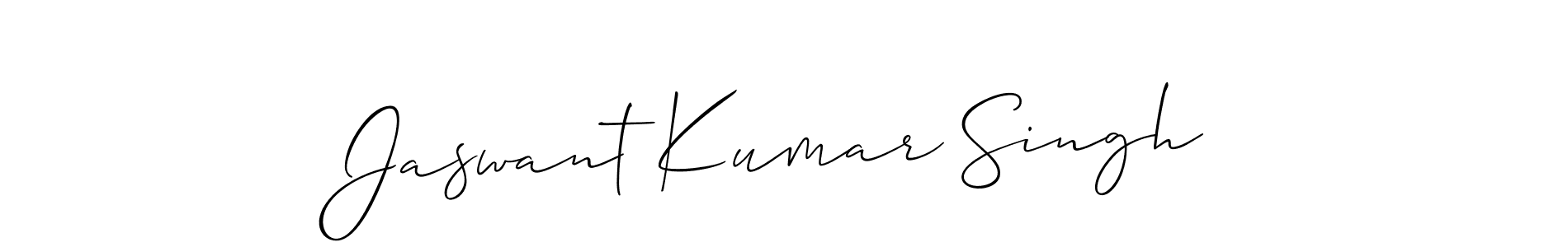 Allison_Script is a professional signature style that is perfect for those who want to add a touch of class to their signature. It is also a great choice for those who want to make their signature more unique. Get Jaswant Kumar Singh name to fancy signature for free. Jaswant Kumar Singh signature style 2 images and pictures png