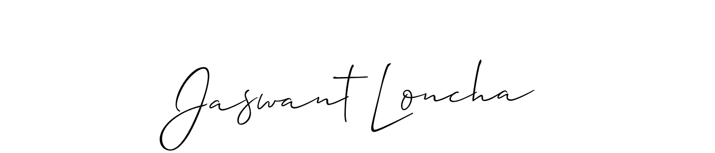 Best and Professional Signature Style for Jaswant Loncha. Allison_Script Best Signature Style Collection. Jaswant Loncha signature style 2 images and pictures png