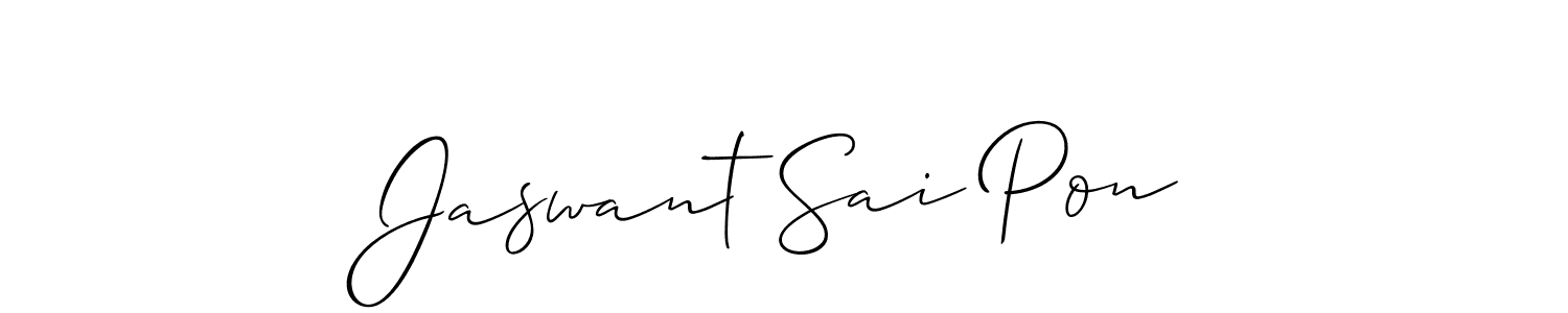 This is the best signature style for the Jaswant Sai Pon name. Also you like these signature font (Allison_Script). Mix name signature. Jaswant Sai Pon signature style 2 images and pictures png