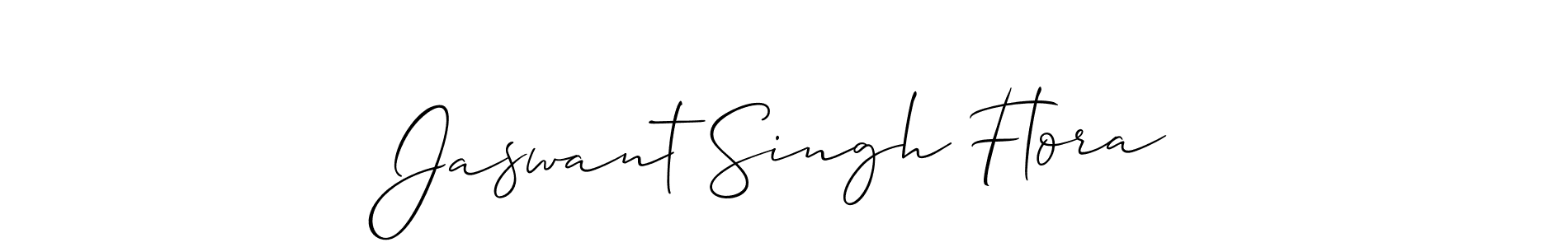 It looks lik you need a new signature style for name Jaswant Singh Flora. Design unique handwritten (Allison_Script) signature with our free signature maker in just a few clicks. Jaswant Singh Flora signature style 2 images and pictures png