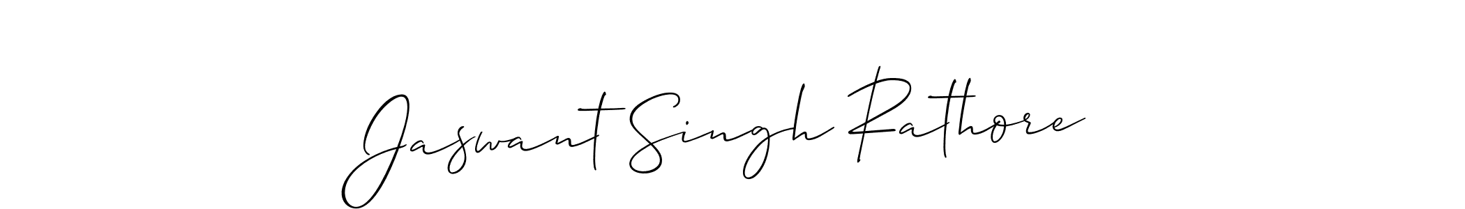 Design your own signature with our free online signature maker. With this signature software, you can create a handwritten (Allison_Script) signature for name Jaswant Singh Rathore. Jaswant Singh Rathore signature style 2 images and pictures png