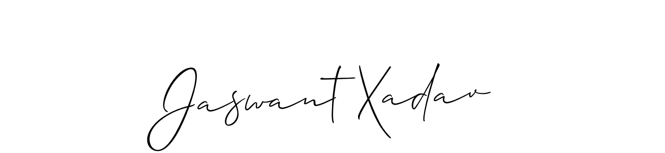 You should practise on your own different ways (Allison_Script) to write your name (Jaswant Xadav) in signature. don't let someone else do it for you. Jaswant Xadav signature style 2 images and pictures png