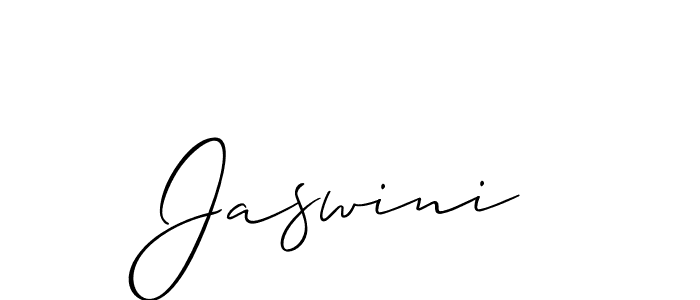 Design your own signature with our free online signature maker. With this signature software, you can create a handwritten (Allison_Script) signature for name Jaswini. Jaswini signature style 2 images and pictures png