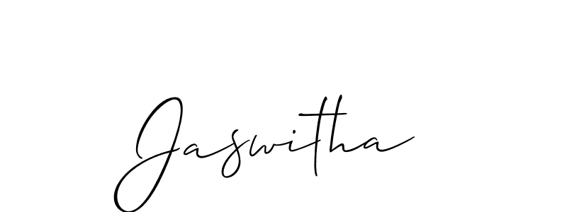 How to make Jaswitha name signature. Use Allison_Script style for creating short signs online. This is the latest handwritten sign. Jaswitha signature style 2 images and pictures png