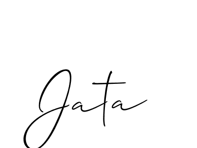 How to Draw Jata signature style? Allison_Script is a latest design signature styles for name Jata. Jata signature style 2 images and pictures png