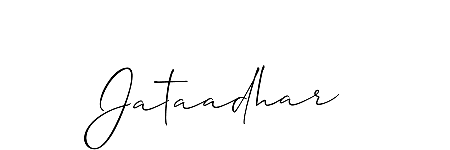 How to make Jataadhar name signature. Use Allison_Script style for creating short signs online. This is the latest handwritten sign. Jataadhar signature style 2 images and pictures png