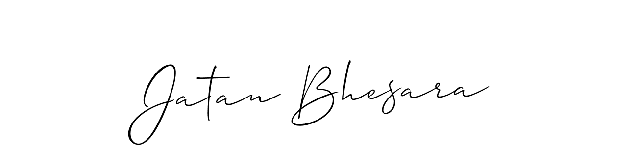 Allison_Script is a professional signature style that is perfect for those who want to add a touch of class to their signature. It is also a great choice for those who want to make their signature more unique. Get Jatan Bhesara name to fancy signature for free. Jatan Bhesara signature style 2 images and pictures png