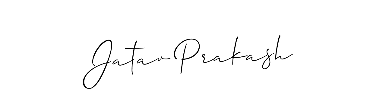 Design your own signature with our free online signature maker. With this signature software, you can create a handwritten (Allison_Script) signature for name Jatav Prakash. Jatav Prakash signature style 2 images and pictures png