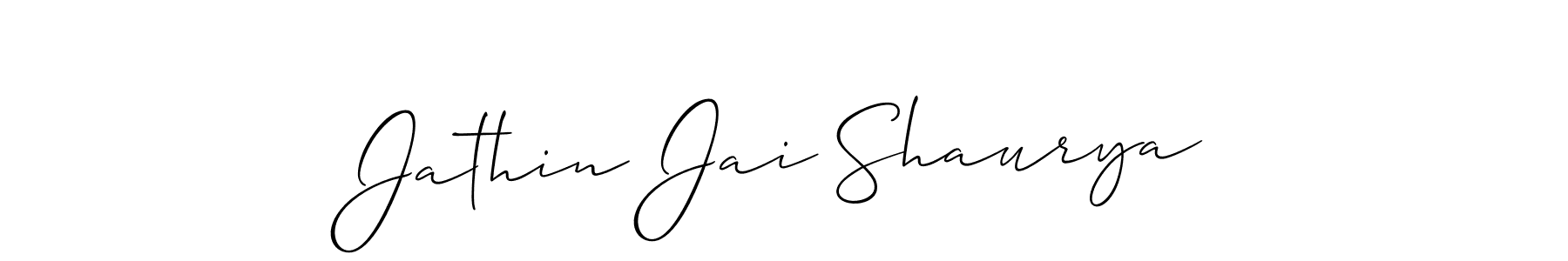 Similarly Allison_Script is the best handwritten signature design. Signature creator online .You can use it as an online autograph creator for name Jathin Jai Shaurya. Jathin Jai Shaurya signature style 2 images and pictures png