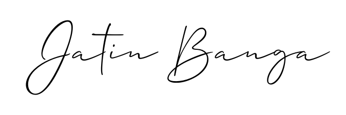 You should practise on your own different ways (Allison_Script) to write your name (Jatin Banga) in signature. Don't let someone else do it for you. Jatin Banga signature style 2 images and pictures png