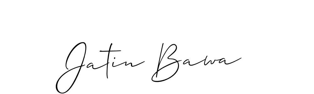 Also You can easily find your signature by using the search form. We will create Jatin Bawa name handwritten signature images for you free of cost using Allison_Script sign style. Jatin Bawa signature style 2 images and pictures png