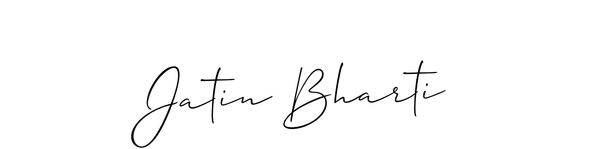 Similarly Allison_Script is the best handwritten signature design. Signature creator online .You can use it as an online autograph creator for name Jatin Bharti. Jatin Bharti signature style 2 images and pictures png