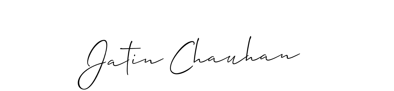 Create a beautiful signature design for name Jatin Chauhan. With this signature (Allison_Script) fonts, you can make a handwritten signature for free. Jatin Chauhan signature style 2 images and pictures png