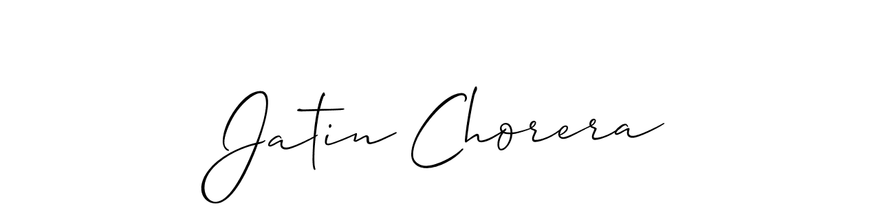 Use a signature maker to create a handwritten signature online. With this signature software, you can design (Allison_Script) your own signature for name Jatin Chorera. Jatin Chorera signature style 2 images and pictures png