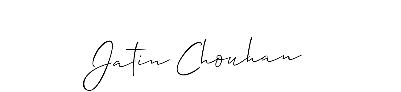 Also we have Jatin Chouhan name is the best signature style. Create professional handwritten signature collection using Allison_Script autograph style. Jatin Chouhan signature style 2 images and pictures png