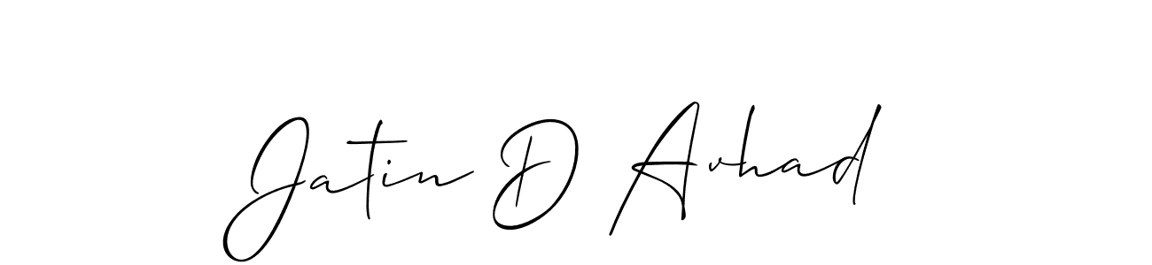 Similarly Allison_Script is the best handwritten signature design. Signature creator online .You can use it as an online autograph creator for name Jatin D Avhad. Jatin D Avhad signature style 2 images and pictures png