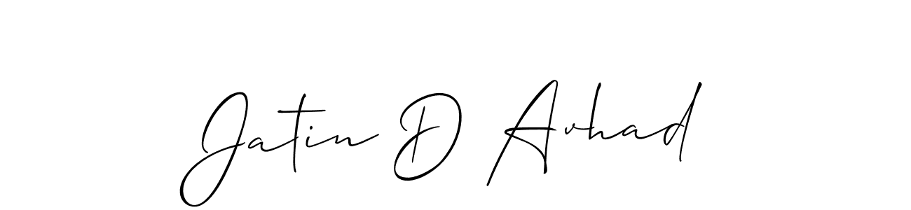 Also we have Jatin D Avhad name is the best signature style. Create professional handwritten signature collection using Allison_Script autograph style. Jatin D Avhad signature style 2 images and pictures png
