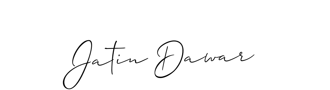 The best way (Allison_Script) to make a short signature is to pick only two or three words in your name. The name Jatin Dawar include a total of six letters. For converting this name. Jatin Dawar signature style 2 images and pictures png