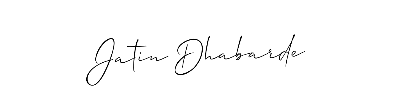 The best way (Allison_Script) to make a short signature is to pick only two or three words in your name. The name Jatin Dhabarde include a total of six letters. For converting this name. Jatin Dhabarde signature style 2 images and pictures png