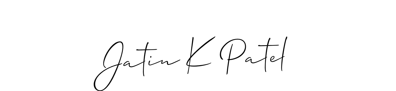This is the best signature style for the Jatin K Patel name. Also you like these signature font (Allison_Script). Mix name signature. Jatin K Patel signature style 2 images and pictures png