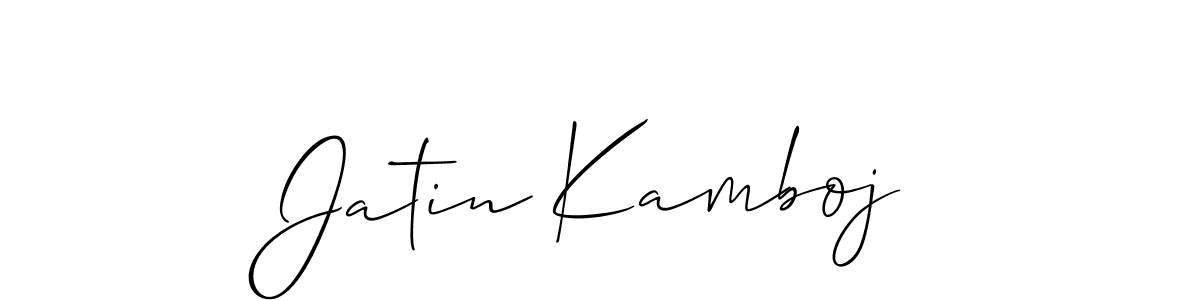 How to Draw Jatin Kamboj signature style? Allison_Script is a latest design signature styles for name Jatin Kamboj. Jatin Kamboj signature style 2 images and pictures png