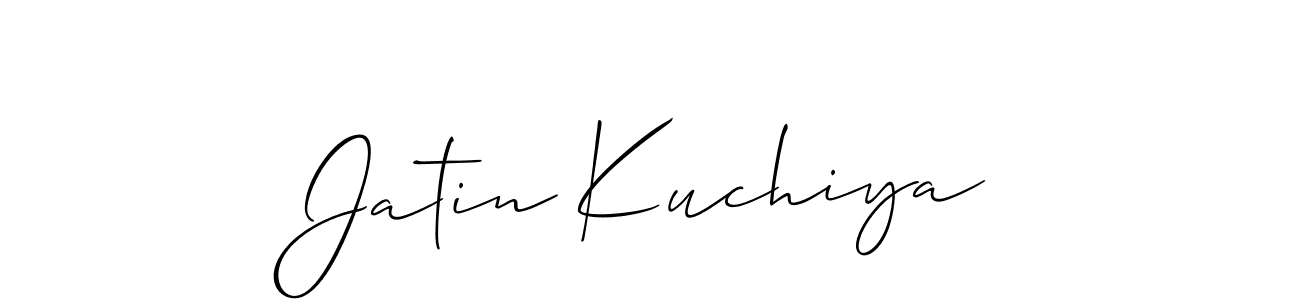 if you are searching for the best signature style for your name Jatin Kuchiya. so please give up your signature search. here we have designed multiple signature styles  using Allison_Script. Jatin Kuchiya signature style 2 images and pictures png
