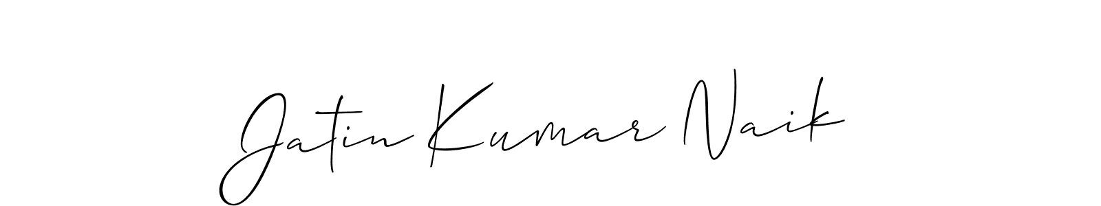 Make a beautiful signature design for name Jatin Kumar Naik. With this signature (Allison_Script) style, you can create a handwritten signature for free. Jatin Kumar Naik signature style 2 images and pictures png