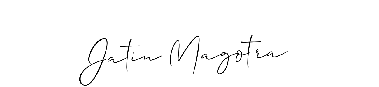 Also we have Jatin Magotra name is the best signature style. Create professional handwritten signature collection using Allison_Script autograph style. Jatin Magotra signature style 2 images and pictures png