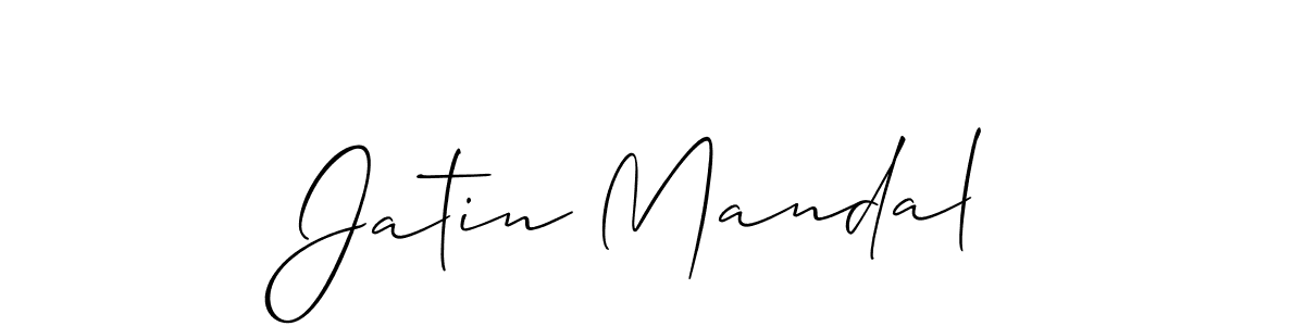 It looks lik you need a new signature style for name Jatin Mandal. Design unique handwritten (Allison_Script) signature with our free signature maker in just a few clicks. Jatin Mandal signature style 2 images and pictures png
