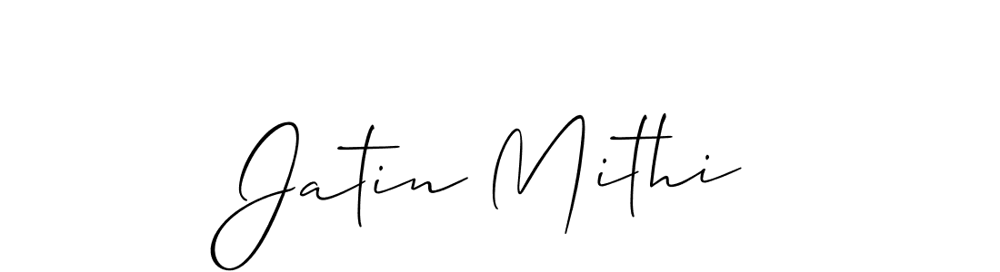 Also You can easily find your signature by using the search form. We will create Jatin Mithi name handwritten signature images for you free of cost using Allison_Script sign style. Jatin Mithi signature style 2 images and pictures png