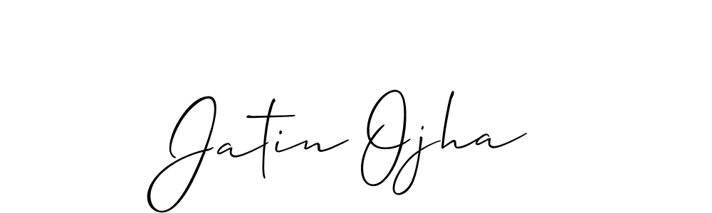 Also we have Jatin Ojha name is the best signature style. Create professional handwritten signature collection using Allison_Script autograph style. Jatin Ojha signature style 2 images and pictures png