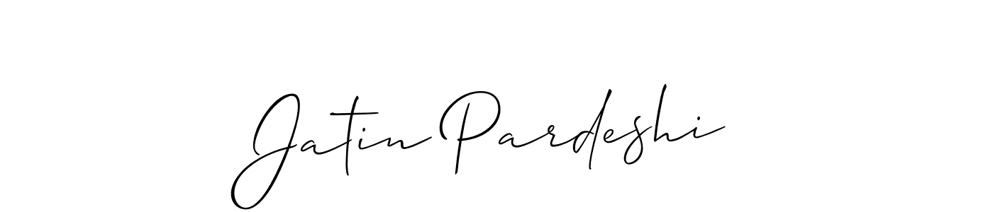 if you are searching for the best signature style for your name Jatin Pardeshi. so please give up your signature search. here we have designed multiple signature styles  using Allison_Script. Jatin Pardeshi signature style 2 images and pictures png