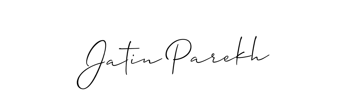 if you are searching for the best signature style for your name Jatin Parekh. so please give up your signature search. here we have designed multiple signature styles  using Allison_Script. Jatin Parekh signature style 2 images and pictures png