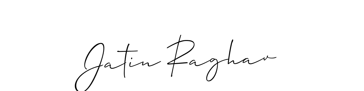 Allison_Script is a professional signature style that is perfect for those who want to add a touch of class to their signature. It is also a great choice for those who want to make their signature more unique. Get Jatin Raghav name to fancy signature for free. Jatin Raghav signature style 2 images and pictures png