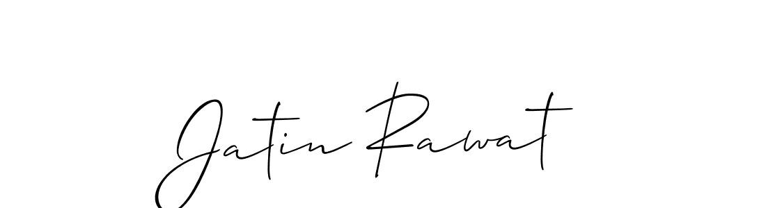 Create a beautiful signature design for name Jatin Rawat. With this signature (Allison_Script) fonts, you can make a handwritten signature for free. Jatin Rawat signature style 2 images and pictures png