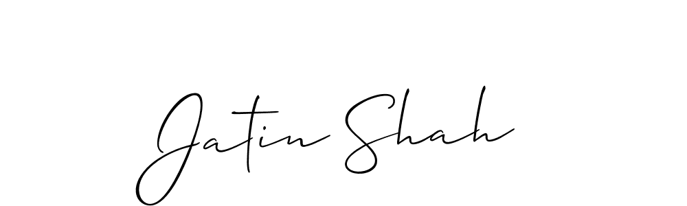 Make a beautiful signature design for name Jatin Shah. With this signature (Allison_Script) style, you can create a handwritten signature for free. Jatin Shah signature style 2 images and pictures png
