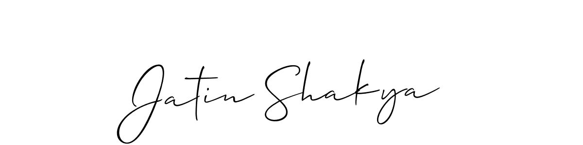 It looks lik you need a new signature style for name Jatin Shakya. Design unique handwritten (Allison_Script) signature with our free signature maker in just a few clicks. Jatin Shakya signature style 2 images and pictures png