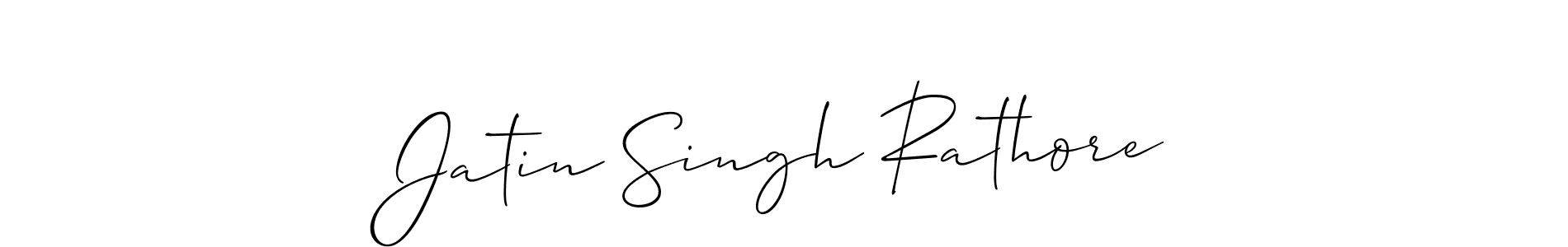 Make a beautiful signature design for name Jatin Singh Rathore. With this signature (Allison_Script) style, you can create a handwritten signature for free. Jatin Singh Rathore signature style 2 images and pictures png
