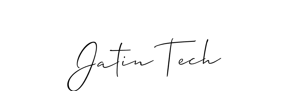 Also we have Jatin Tech name is the best signature style. Create professional handwritten signature collection using Allison_Script autograph style. Jatin Tech signature style 2 images and pictures png