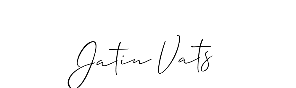 Make a beautiful signature design for name Jatin Vats. Use this online signature maker to create a handwritten signature for free. Jatin Vats signature style 2 images and pictures png