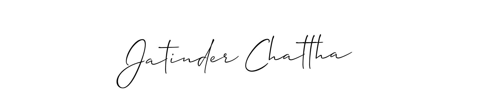 Also You can easily find your signature by using the search form. We will create Jatinder Chattha name handwritten signature images for you free of cost using Allison_Script sign style. Jatinder Chattha signature style 2 images and pictures png