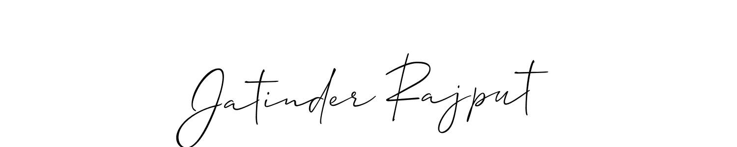 Make a short Jatinder Rajput signature style. Manage your documents anywhere anytime using Allison_Script. Create and add eSignatures, submit forms, share and send files easily. Jatinder Rajput signature style 2 images and pictures png