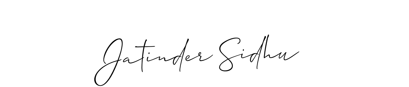 Best and Professional Signature Style for Jatinder Sidhu. Allison_Script Best Signature Style Collection. Jatinder Sidhu signature style 2 images and pictures png